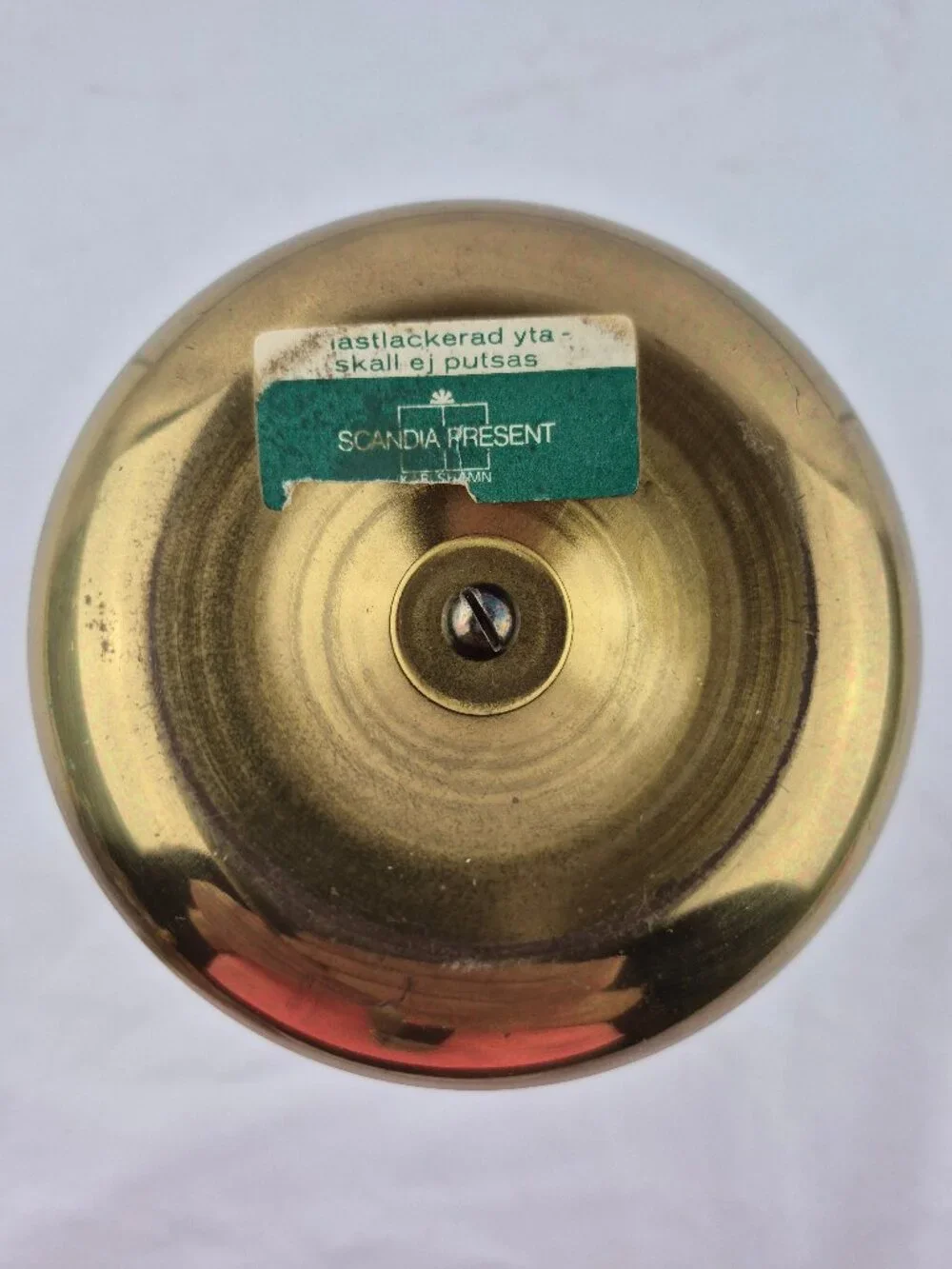 Vintage Brass Chamberstick Push-Up Candlestick Holder Made in Sweden